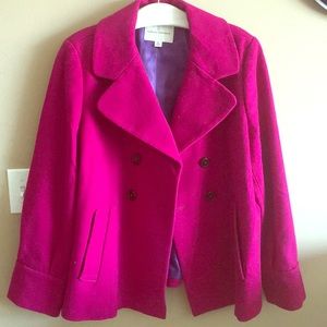 Fuchsia Banana Republic Wool Jacket
